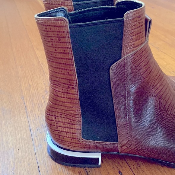 Kenzo Paris pointed toe Chelsea ankle boots brown sz 8 - Picture 4 of 9